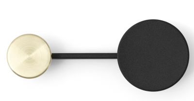 Afteroom Coat Hanger Small Garderobenhaken Menu Schwarz - Messing